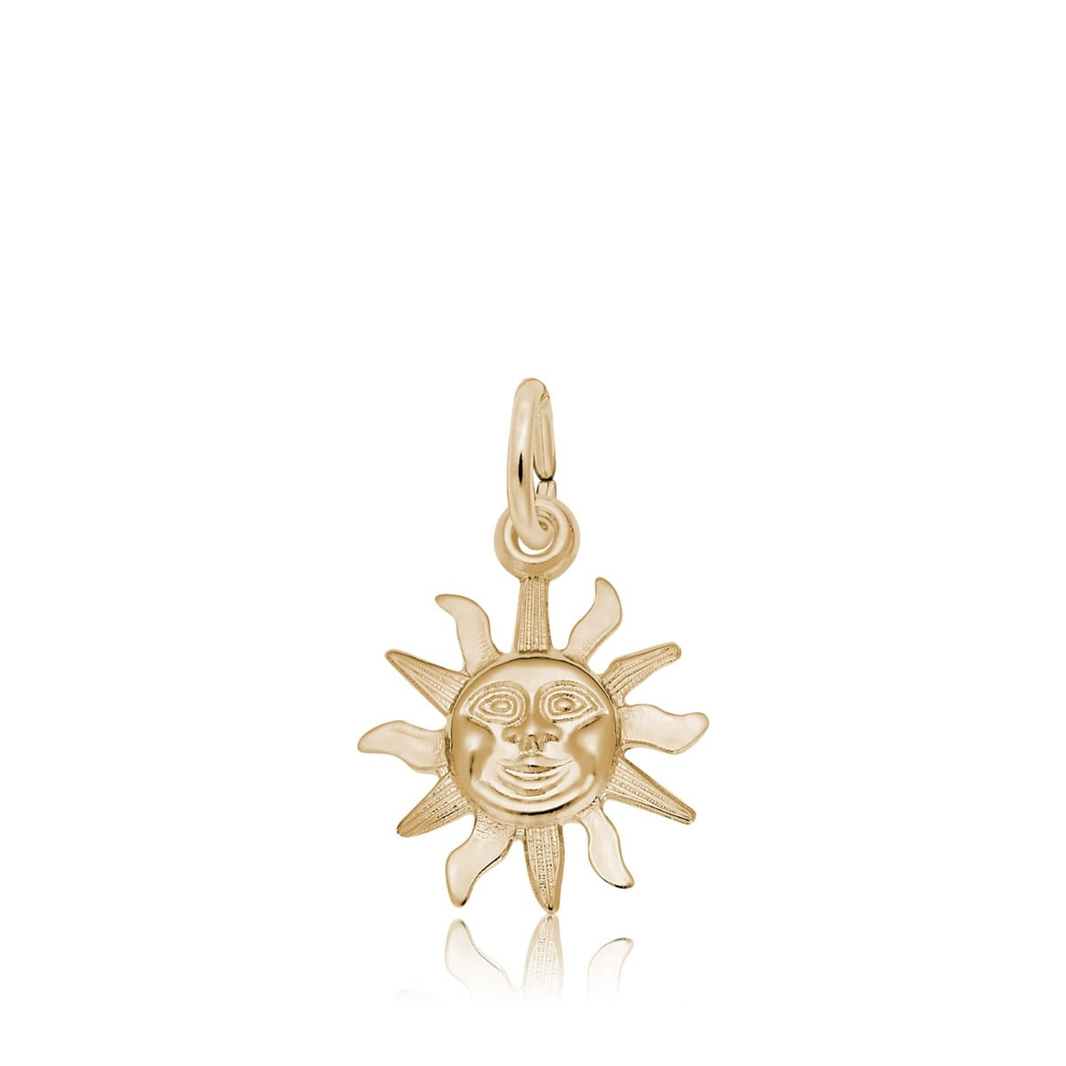 Small Sunshine Charm in 14K Yellow Gold