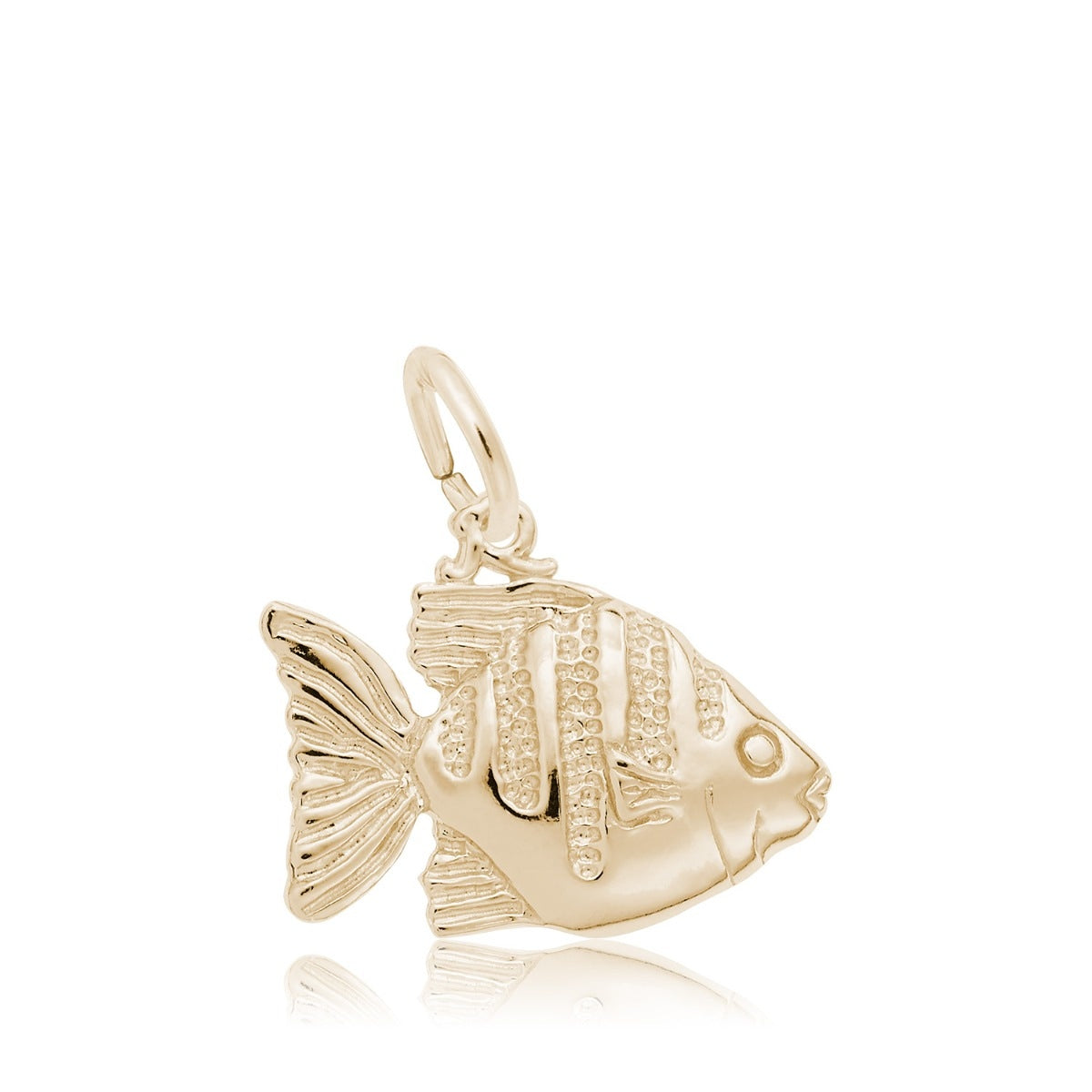Sunfish Charm in 14K Yellow Gold