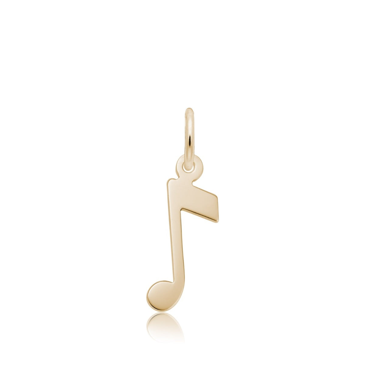 Music Note Charm in 14K Yellow Gold