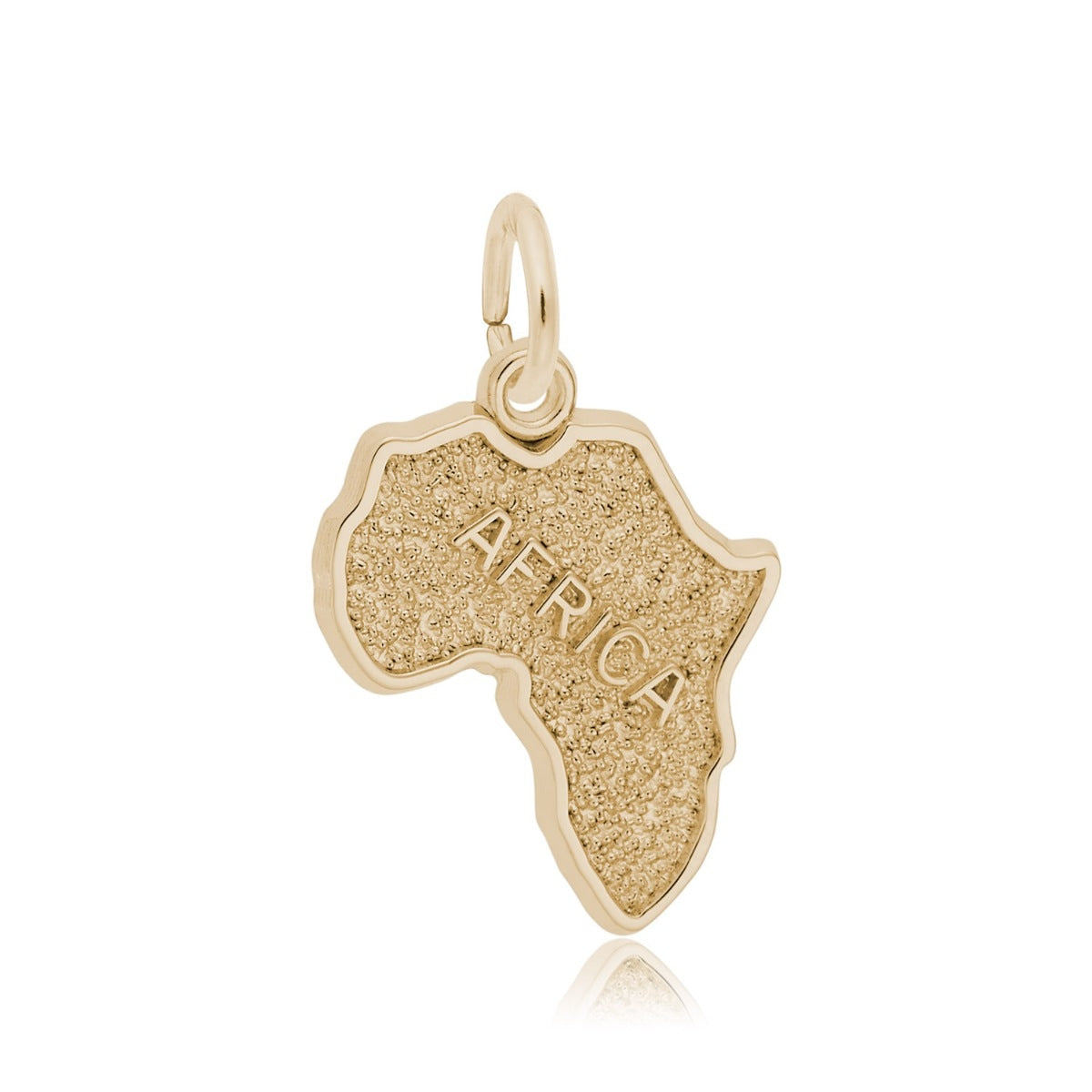 Africa Charm in 14K Yellow Gold