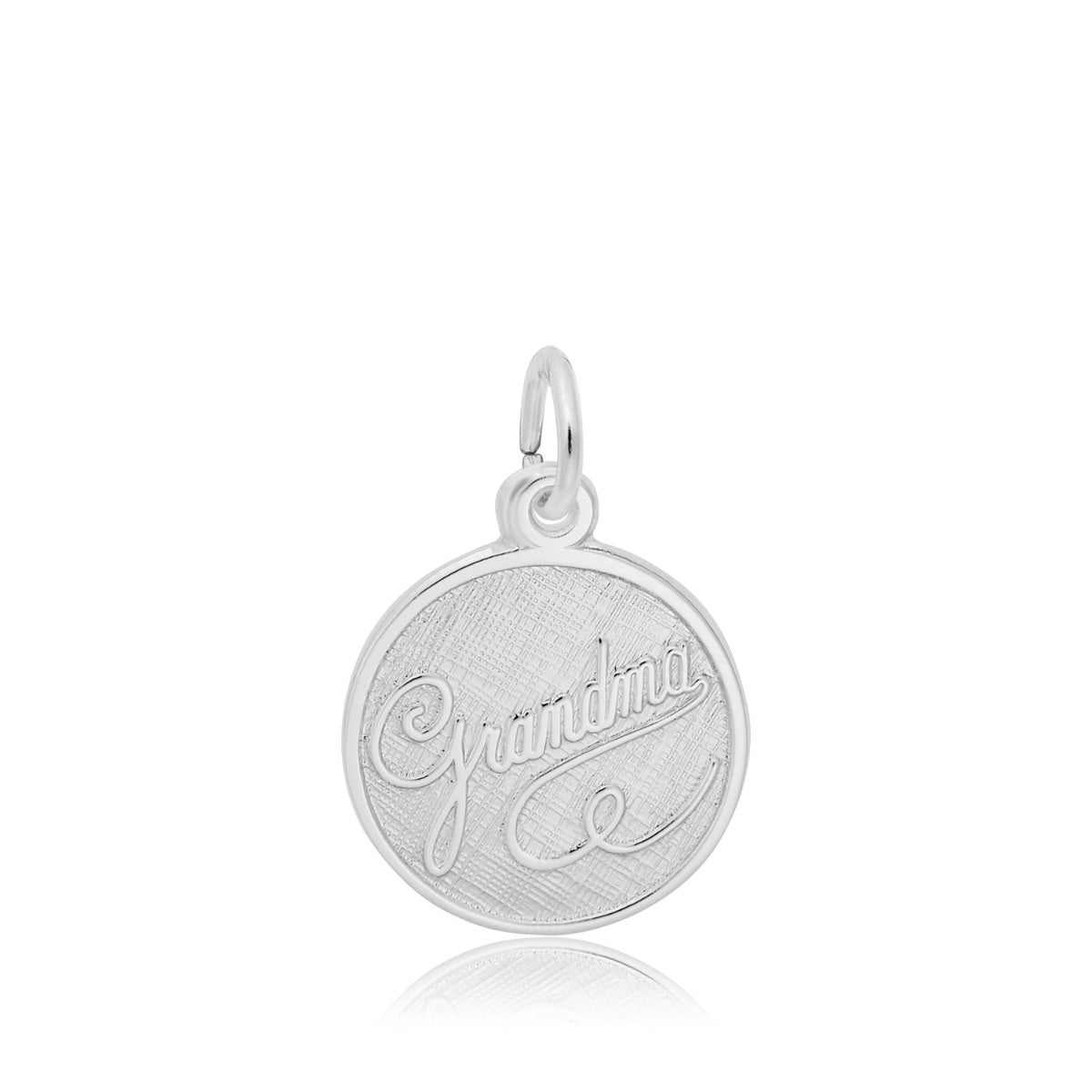 Grandma Disc Charm in Sterling Silver