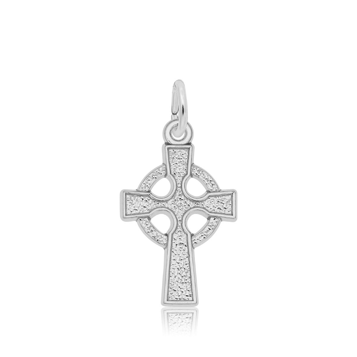 Celtic Cross Charm in Sterling Silver