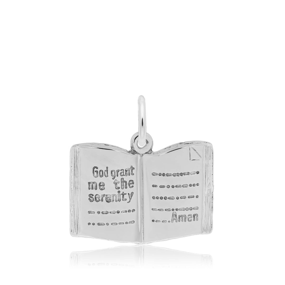 Serenity Prayer Charm in Sterling Silver