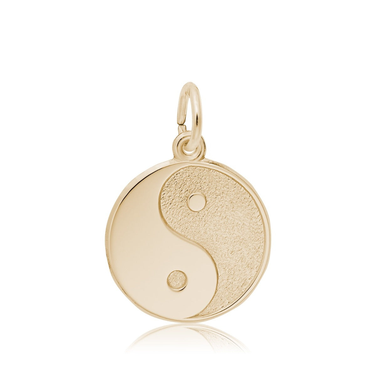 Yin Yang Charm in 14K Yellow Gold