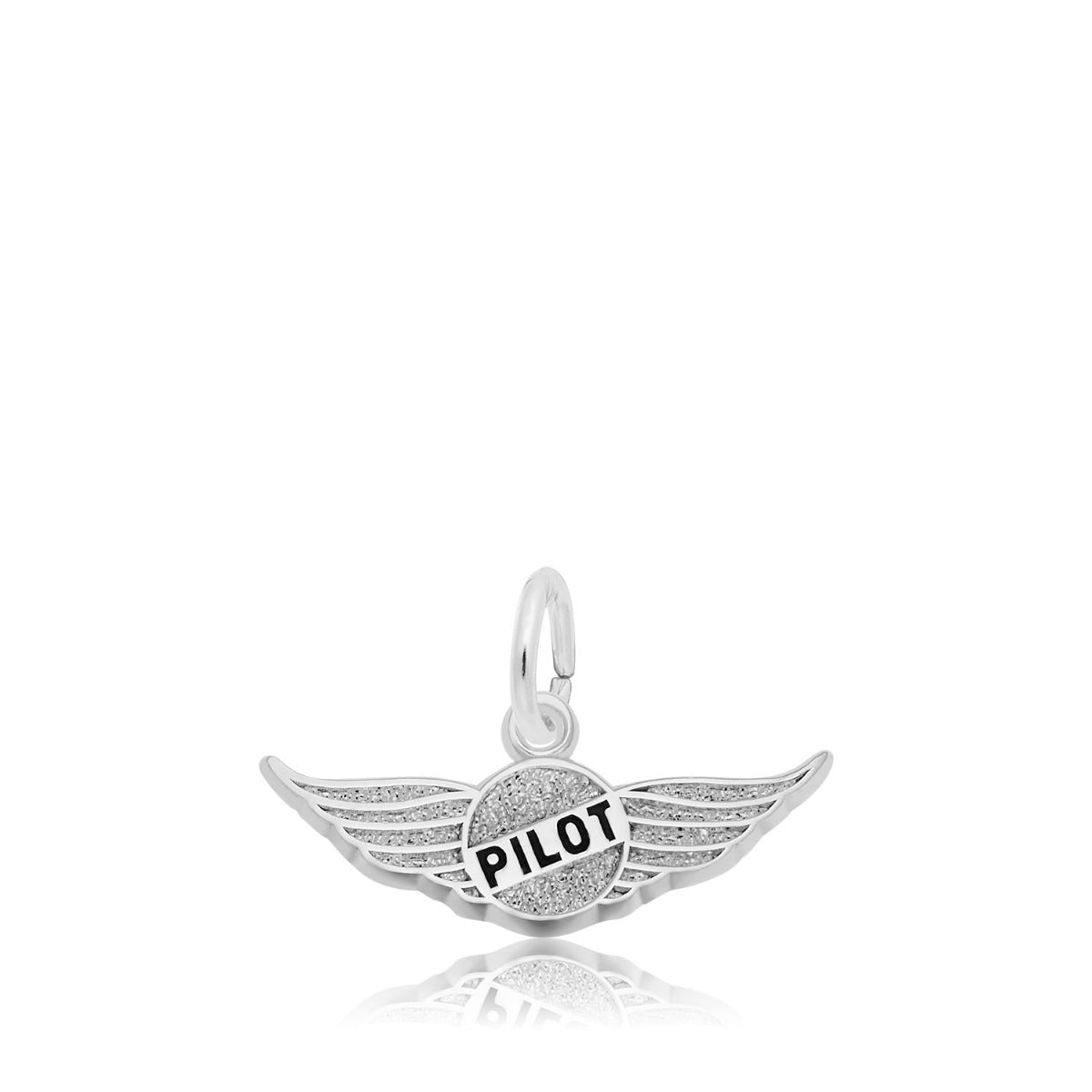 Pilot’s Wings Charm in Sterling Silver