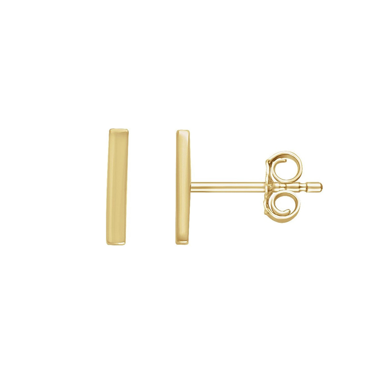 Bar Earrings in 14K Yellow Gold
