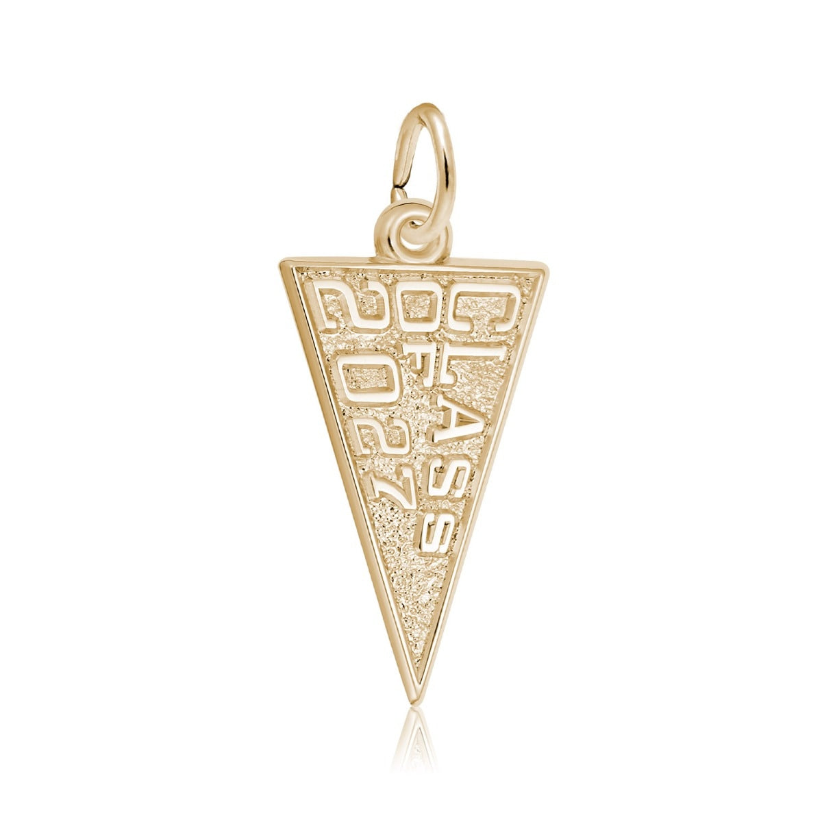 Class of 2027 Pennant Charm in 14K Yellow Gold