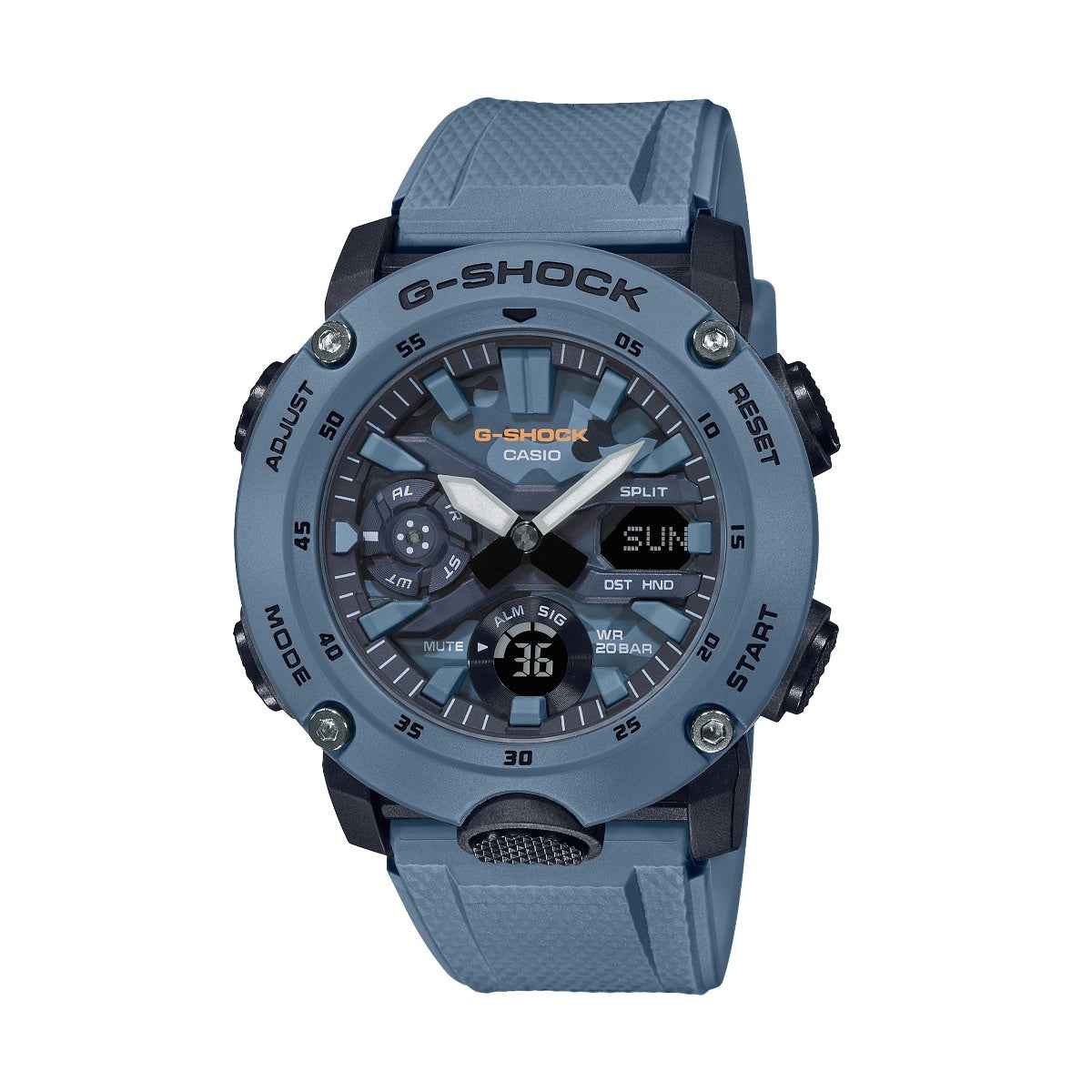 G-Shock Men's Street Utilitary Military Camo Dial Blue