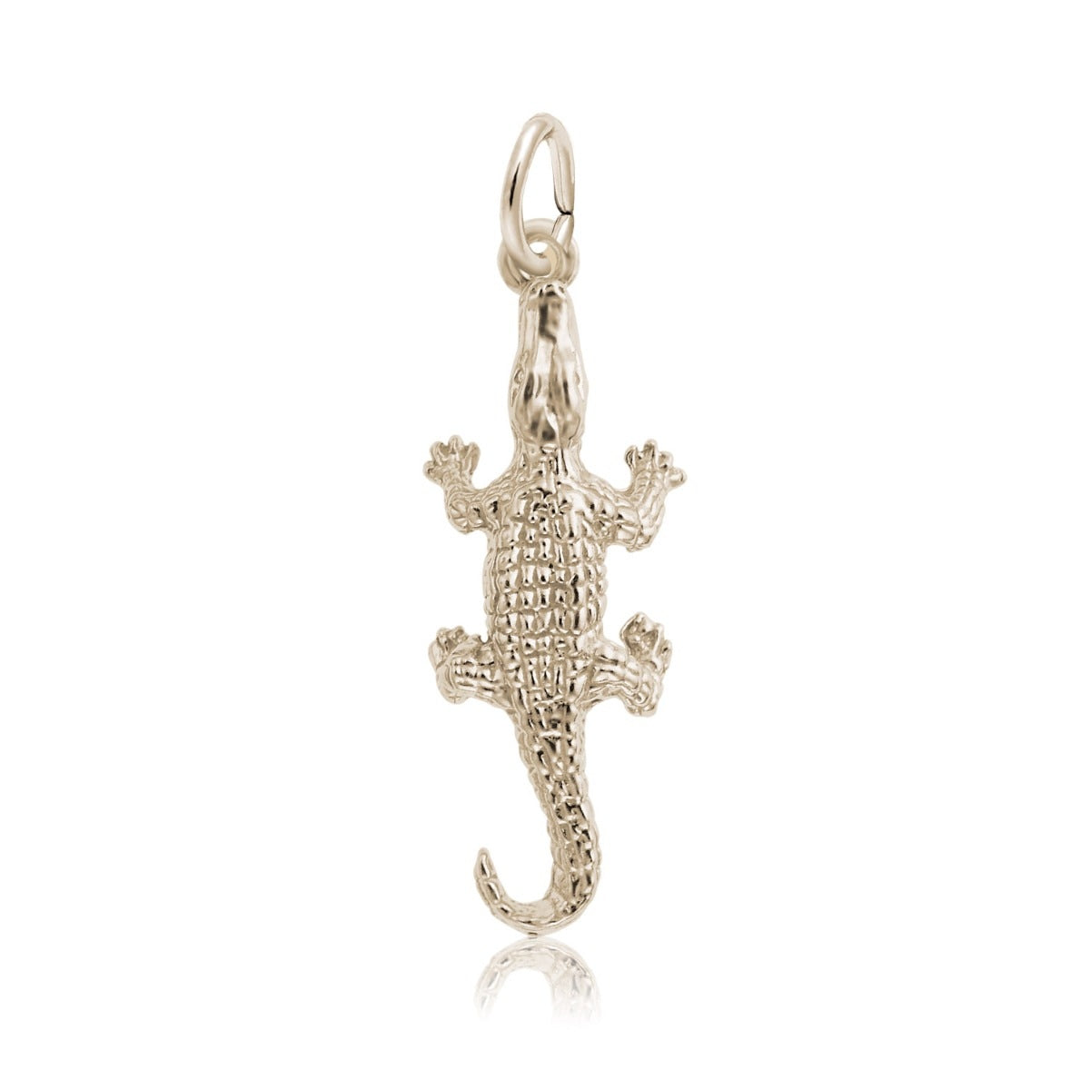 Alligator Charm in 14K Yellow Gold