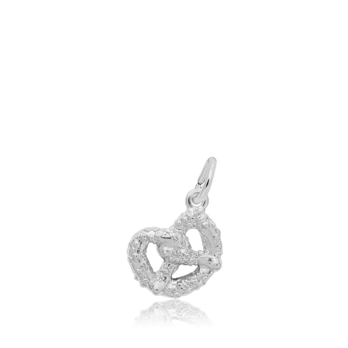 Pretzel Charm in Sterling Silver