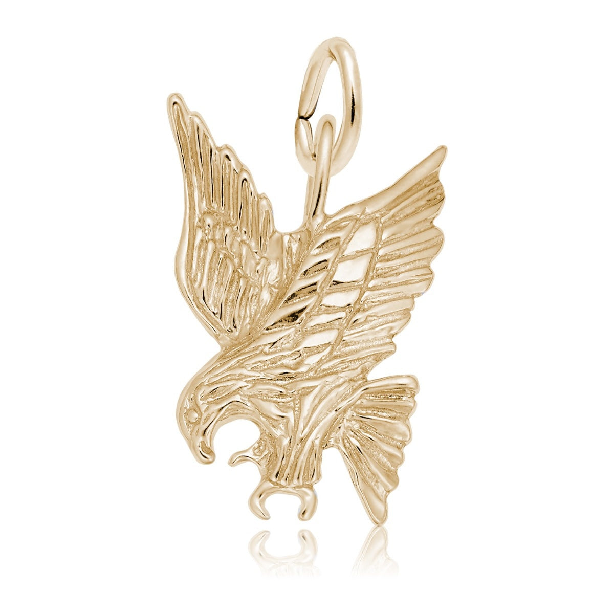 Eagle Pendant Charm in 14K Yellow Gold
