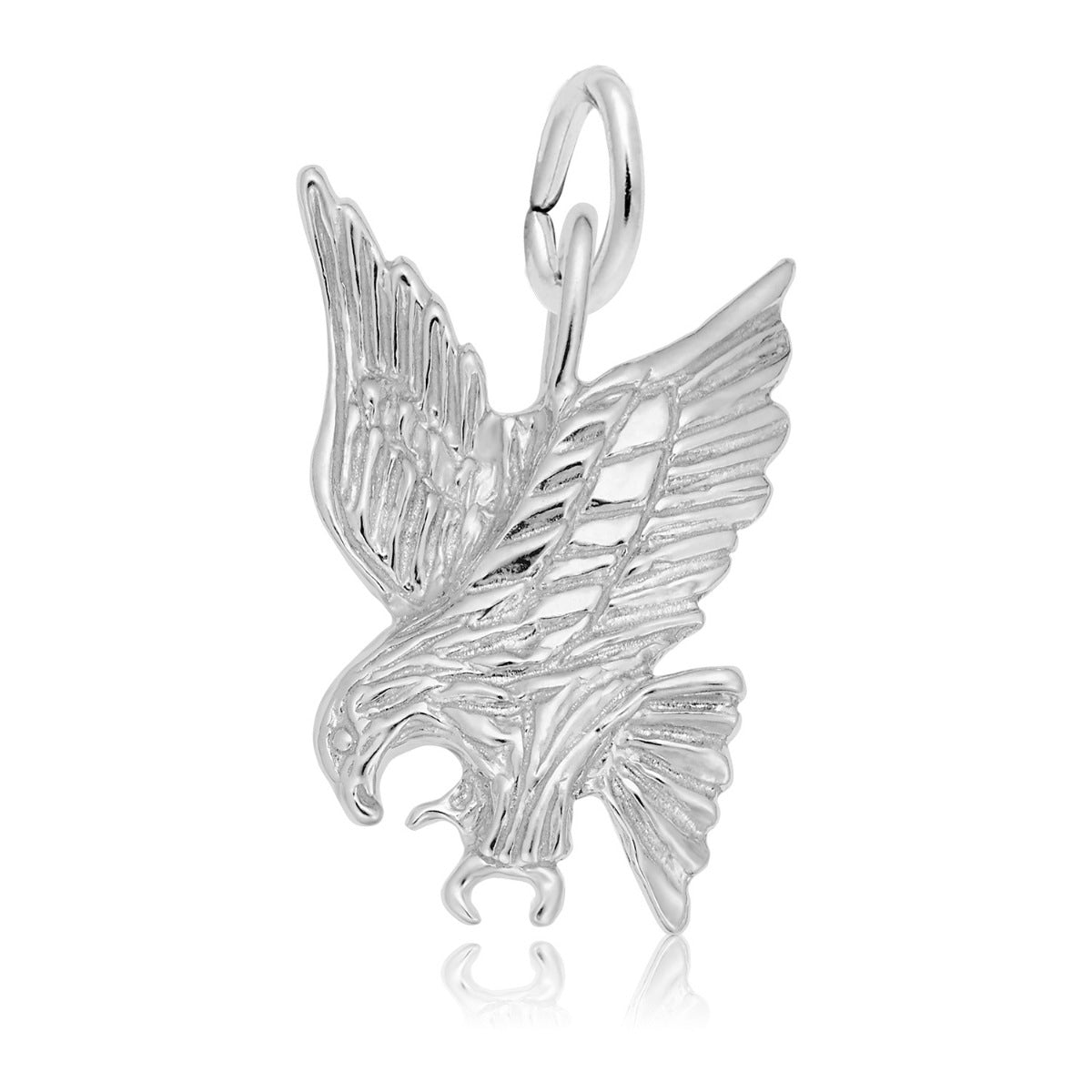 Eagle Pendant Charm in Sterling Silver
