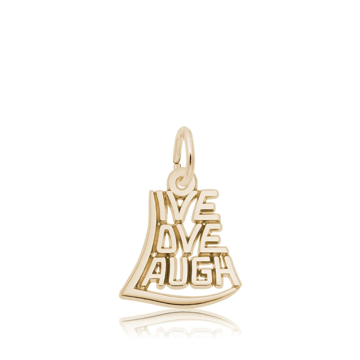 Live, Love, Laugh Charm in 14K Yellow Gold