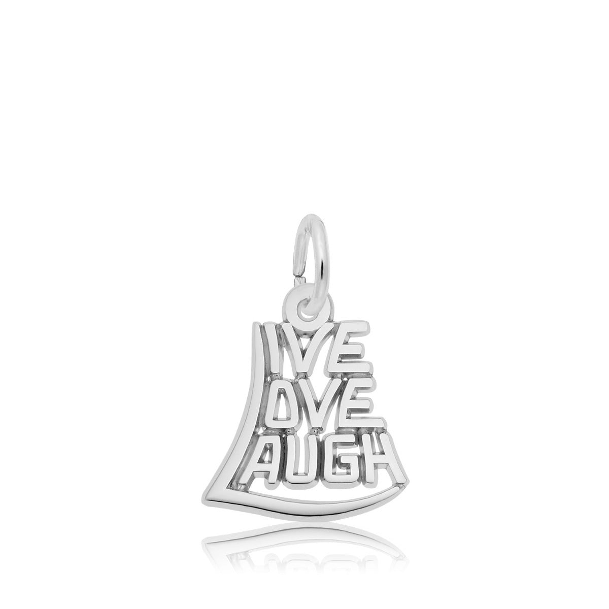 Live, Love, Laugh Charm in Sterling Silver