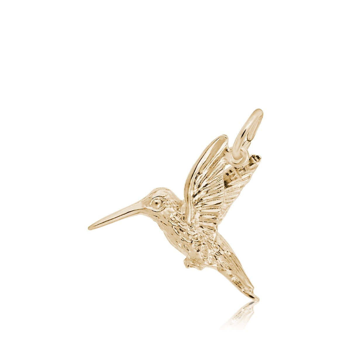 Hummingbird Charm in 14K Yellow Gold
