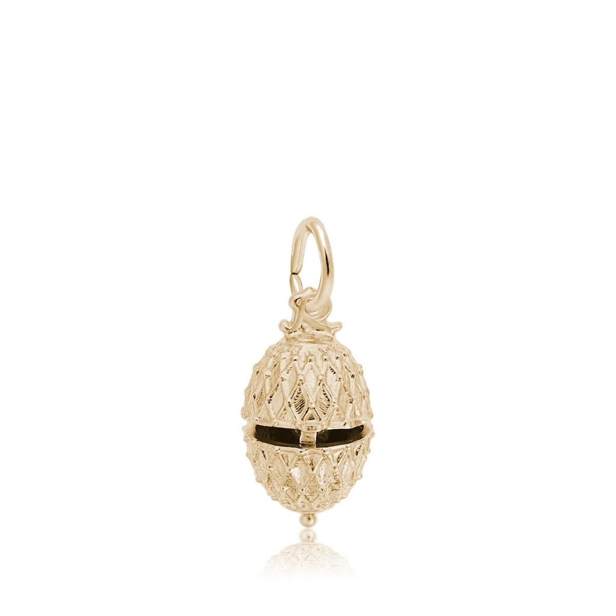 Easter Egg & Chick Charm in 14K Yellow Gold front view