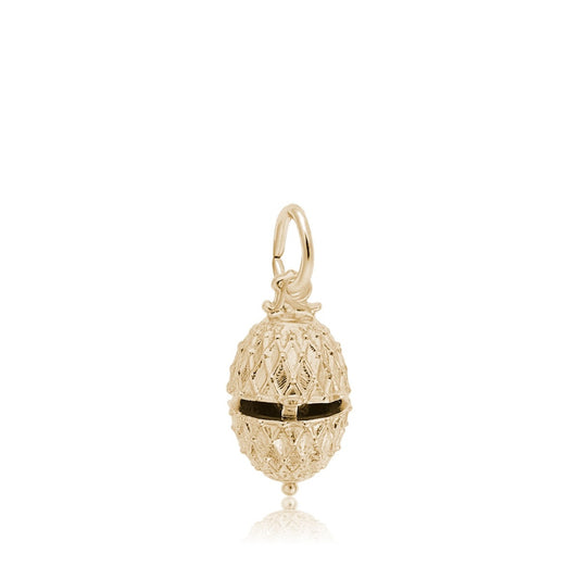 Easter Egg & Chick Charm in 14K Yellow Gold front view