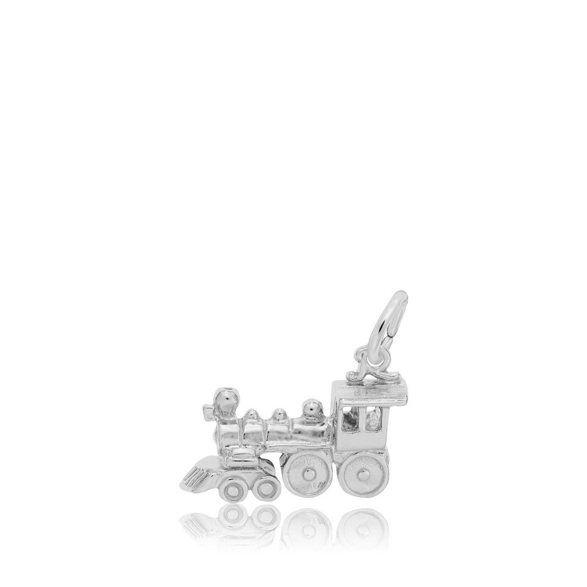 Train Engine Charm in Sterling Silver