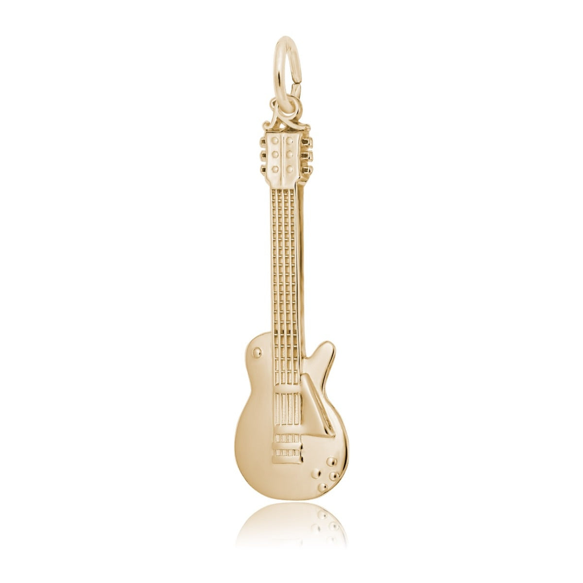 Electric Guitar Charm in 14K Yellow Gold