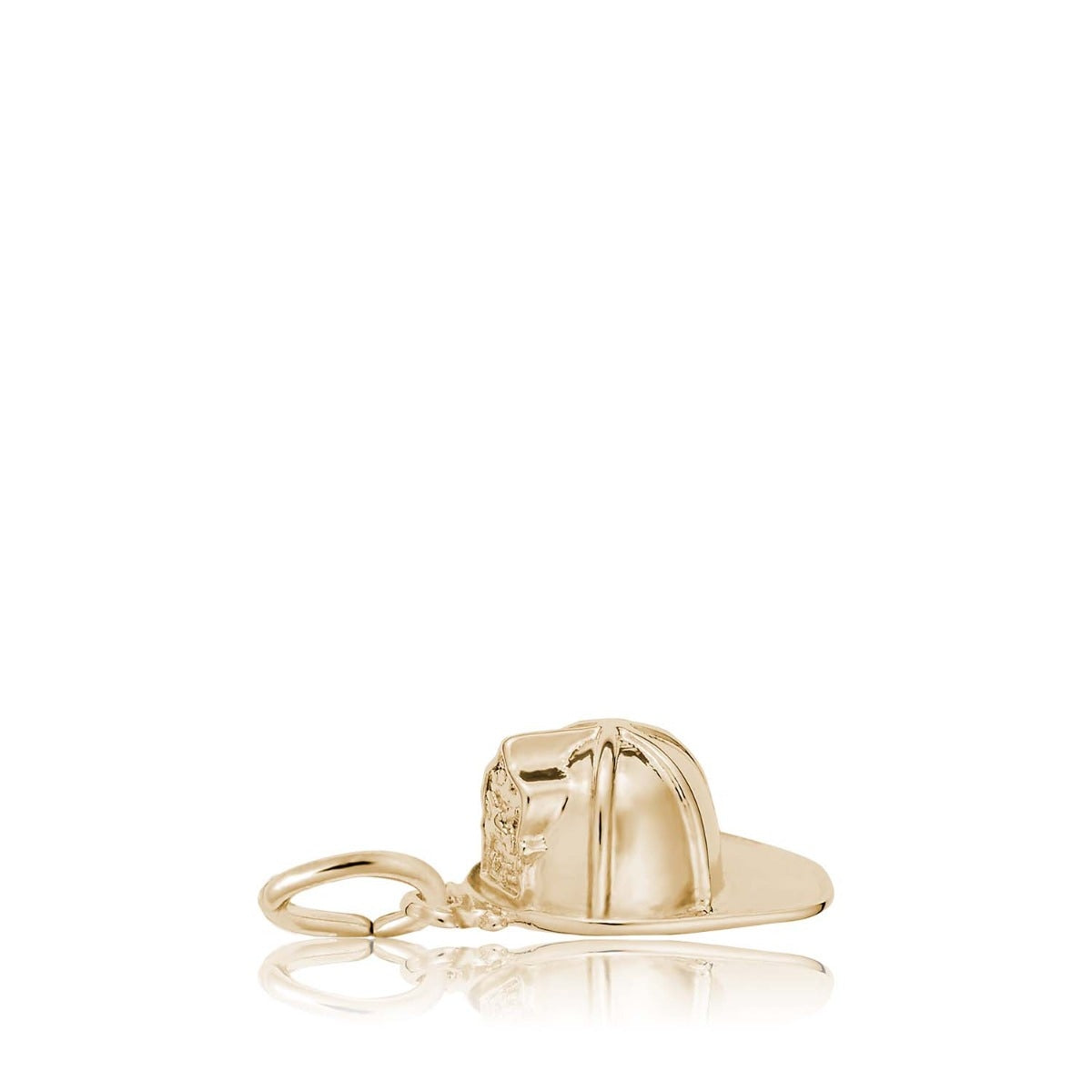 Firefighter Helmet Charm in 14K Yellow Gold