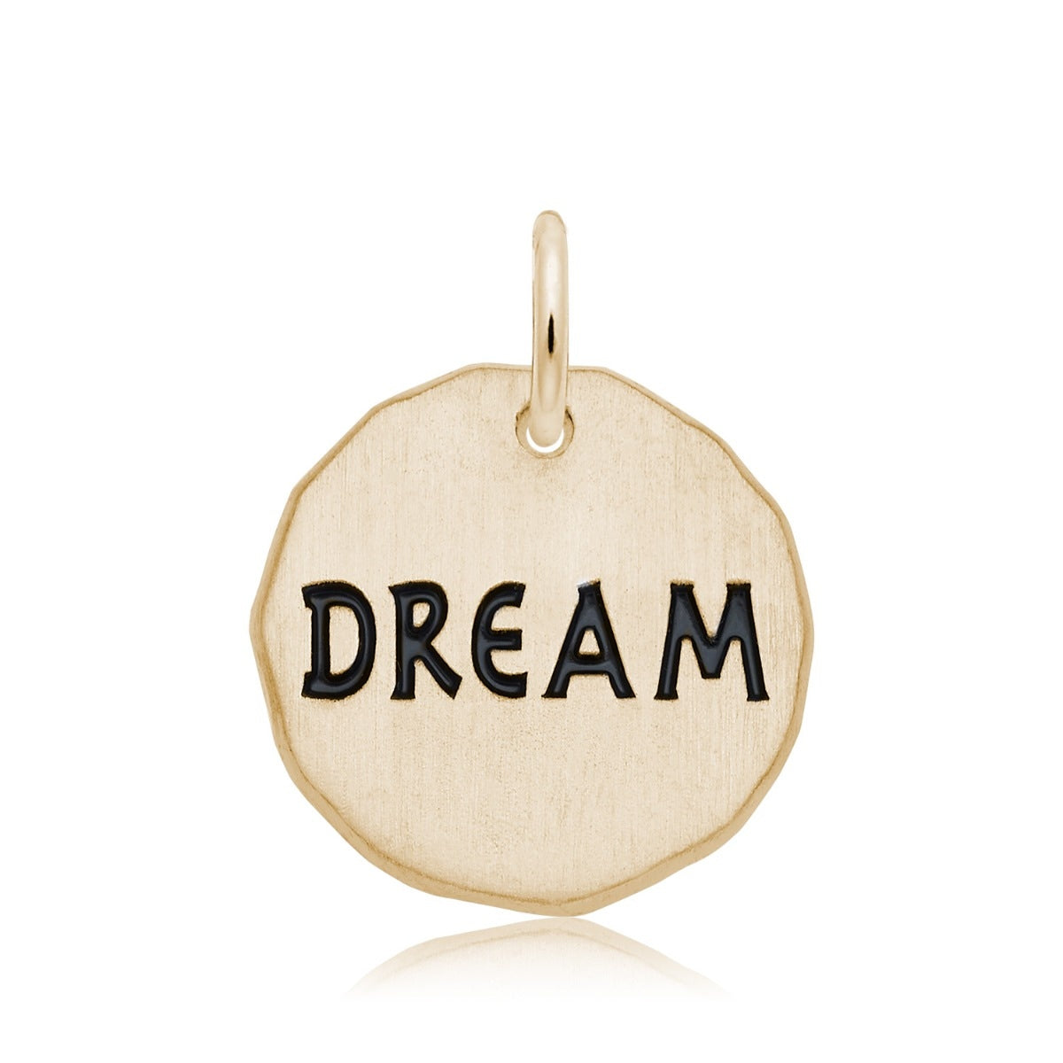 Dream Tag Charm in 14K Yellow Gold