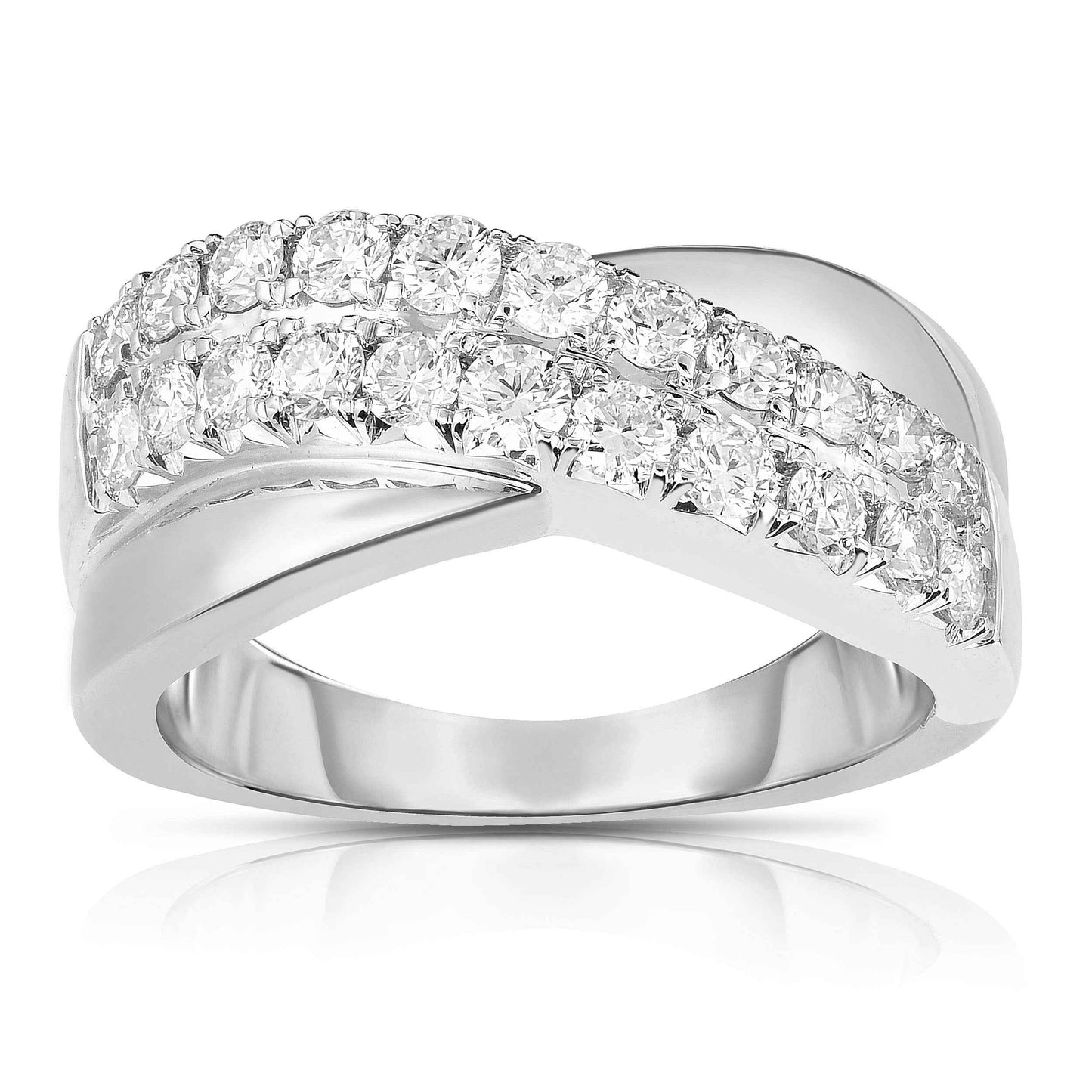 1 ct. tw. White Wraparound Diamond Fashion Ring in 14K White Gold
