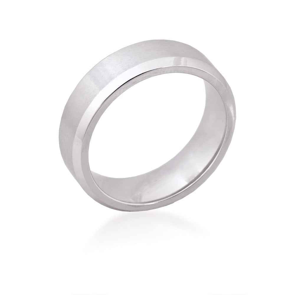 Mens Cobalt Wedding Ring front view (2)