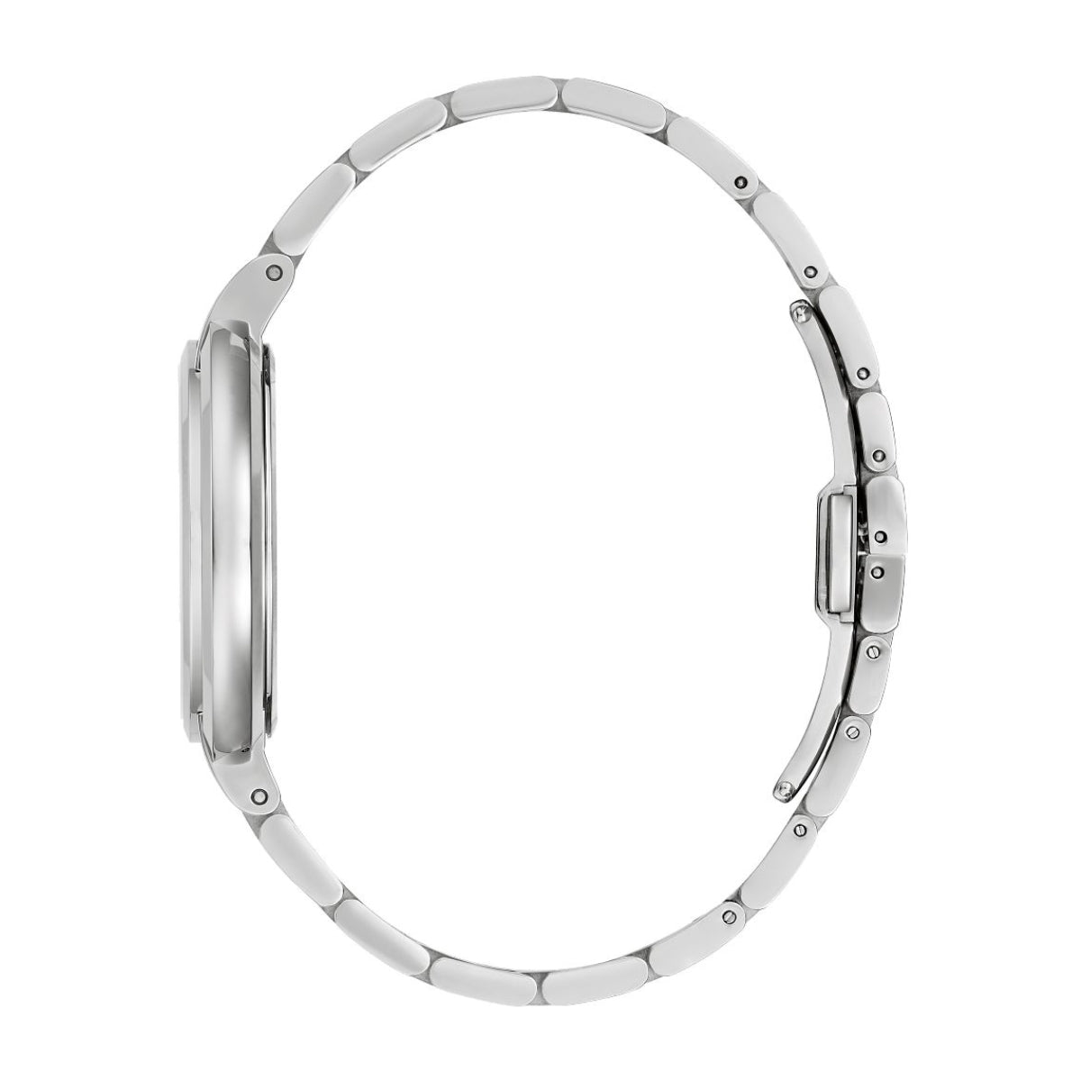 Bulova Ladies' Rubiayat Stainless Steel Watch with White Dial front view