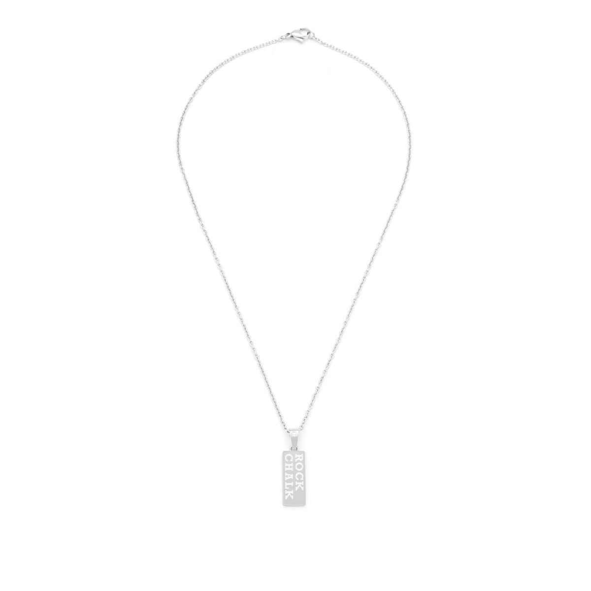 rock chalk vertical bar diamond accent pendant alt