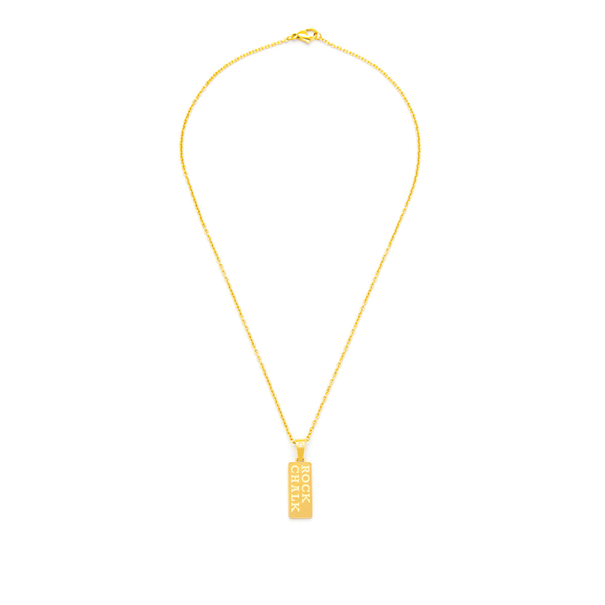 diamond accent rock chalk gold pendant alt