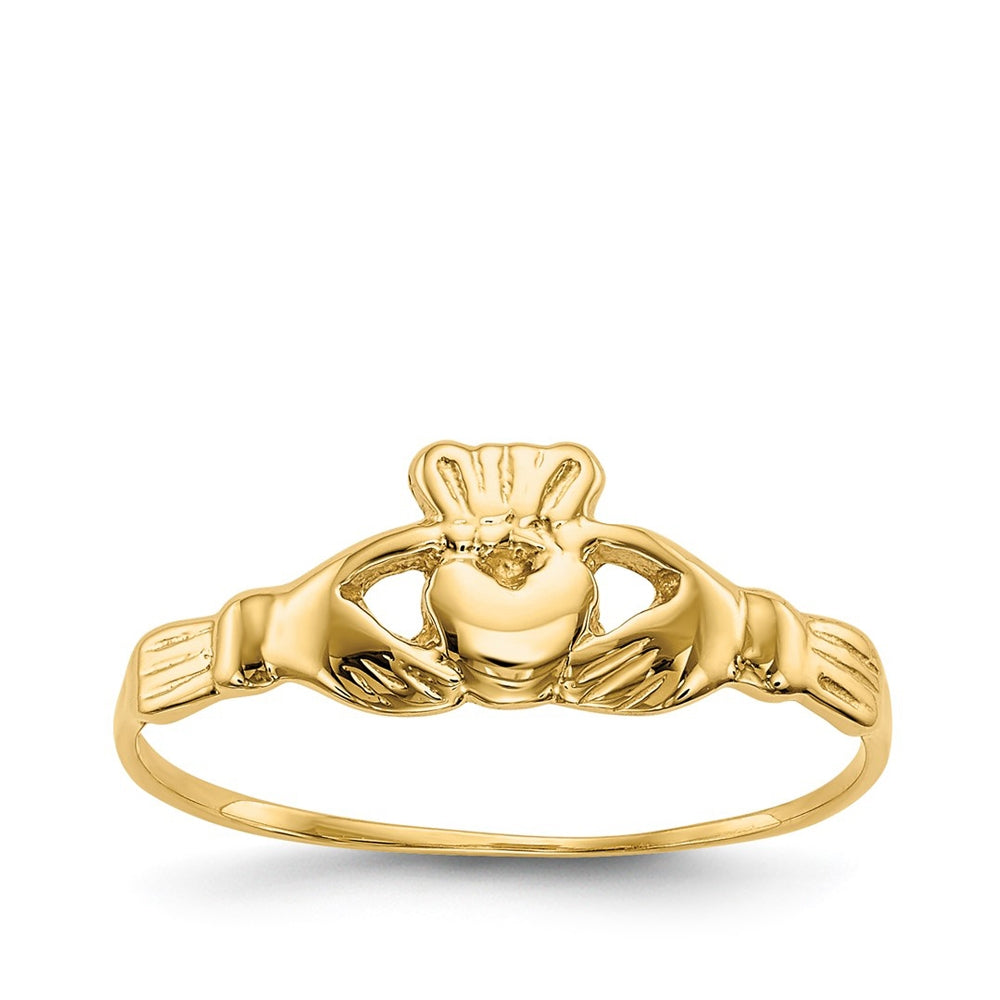 Children's Claddagh Ring in 14K Yellow Gold