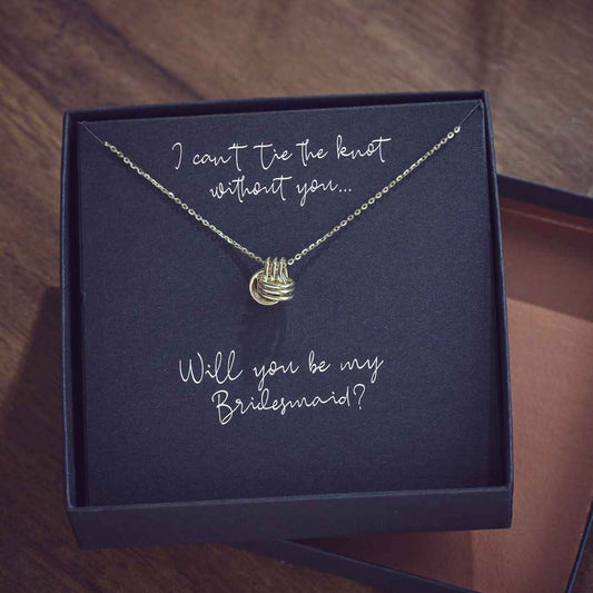 Knot Fashion 10k Yellow Gold Necklace front view