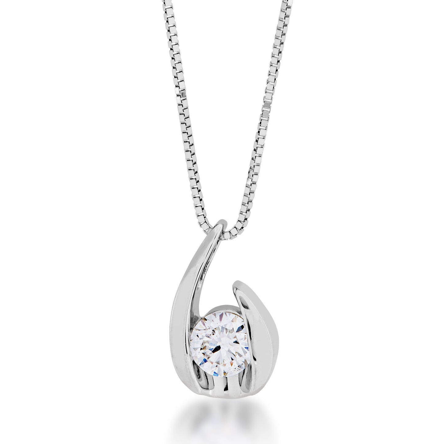 Sirena 1/5 ct. tw. Round Brilliant Diamond Fashion Pendant in 14K White Gold