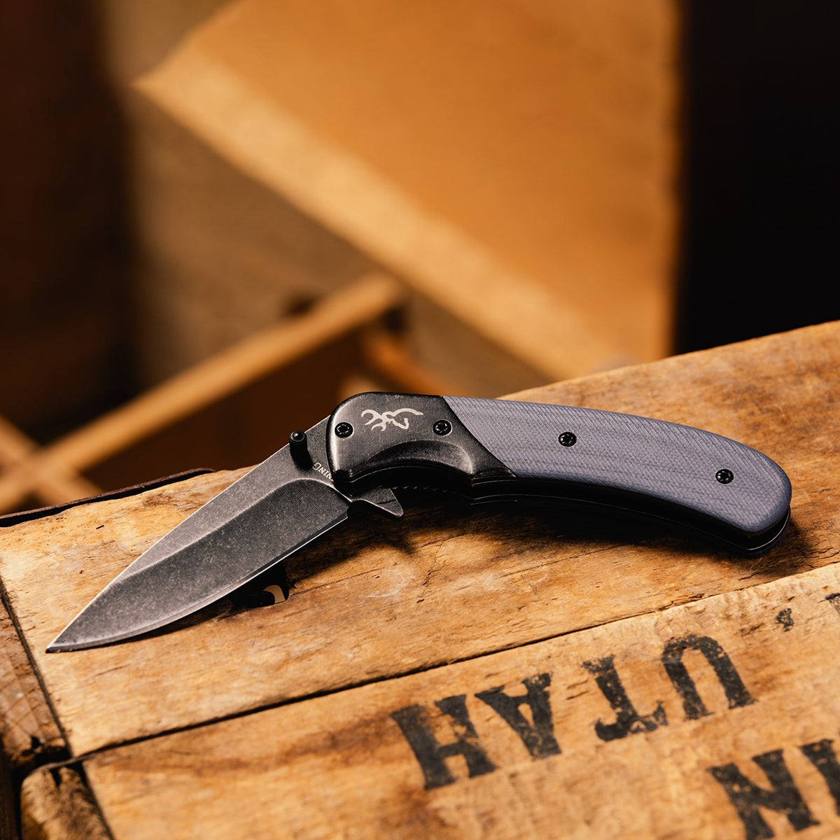 Browning The Range Blue Folding Knife side profile