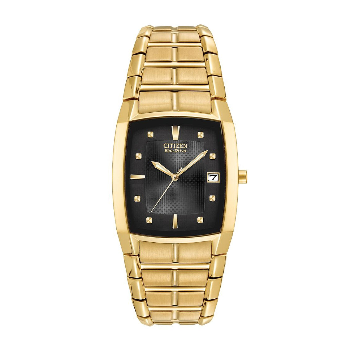 Citizen Men's Chandler Gold-Tone Stainless Steel Watch with Black Dial