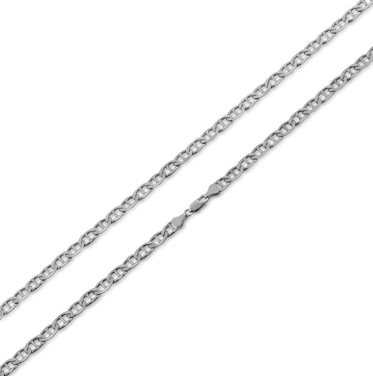 3.5MM 20-inch Mariner Link Chain in Sterling Silver front view