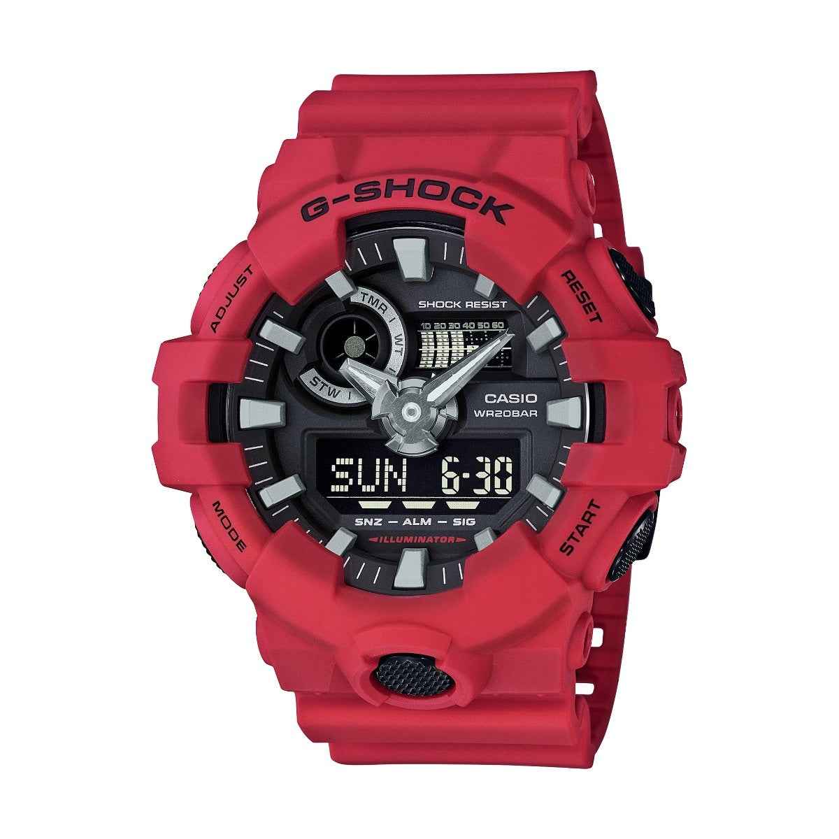 G-Shock Men's Super Illuminator Red and Black Watch