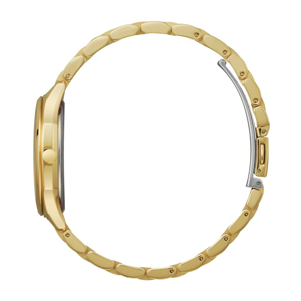 Citizen Ladies' Drive Gold-Tone Stainless Steel Watch with Champagne Dial front view