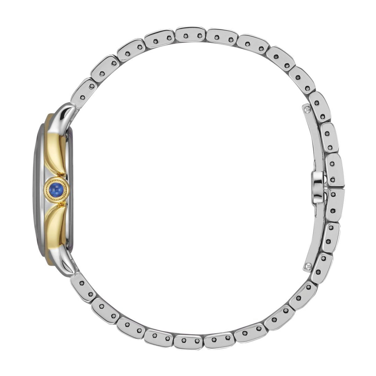 Citizen Ladies' Ceci Two-Tone Stainless Steel Watch with Black Dial front view