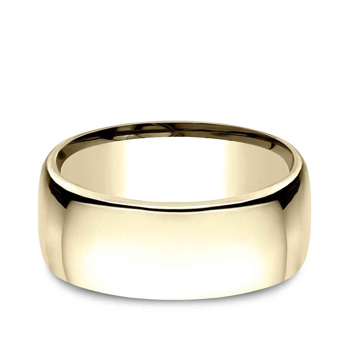 Benchmark Men's 9mm Euro Comfort Fit Polished Wedding Ring in 14K Yellow Gold