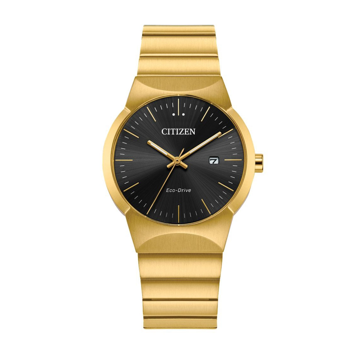Citizen Ladies' Axiom Gold-Tone Stainless Steel Watch with Black Dial