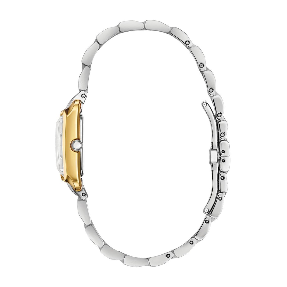 Citizen Ladies' Bianca Two-Tone Stainless Steel Watch with Mother of Pearl Dial front view