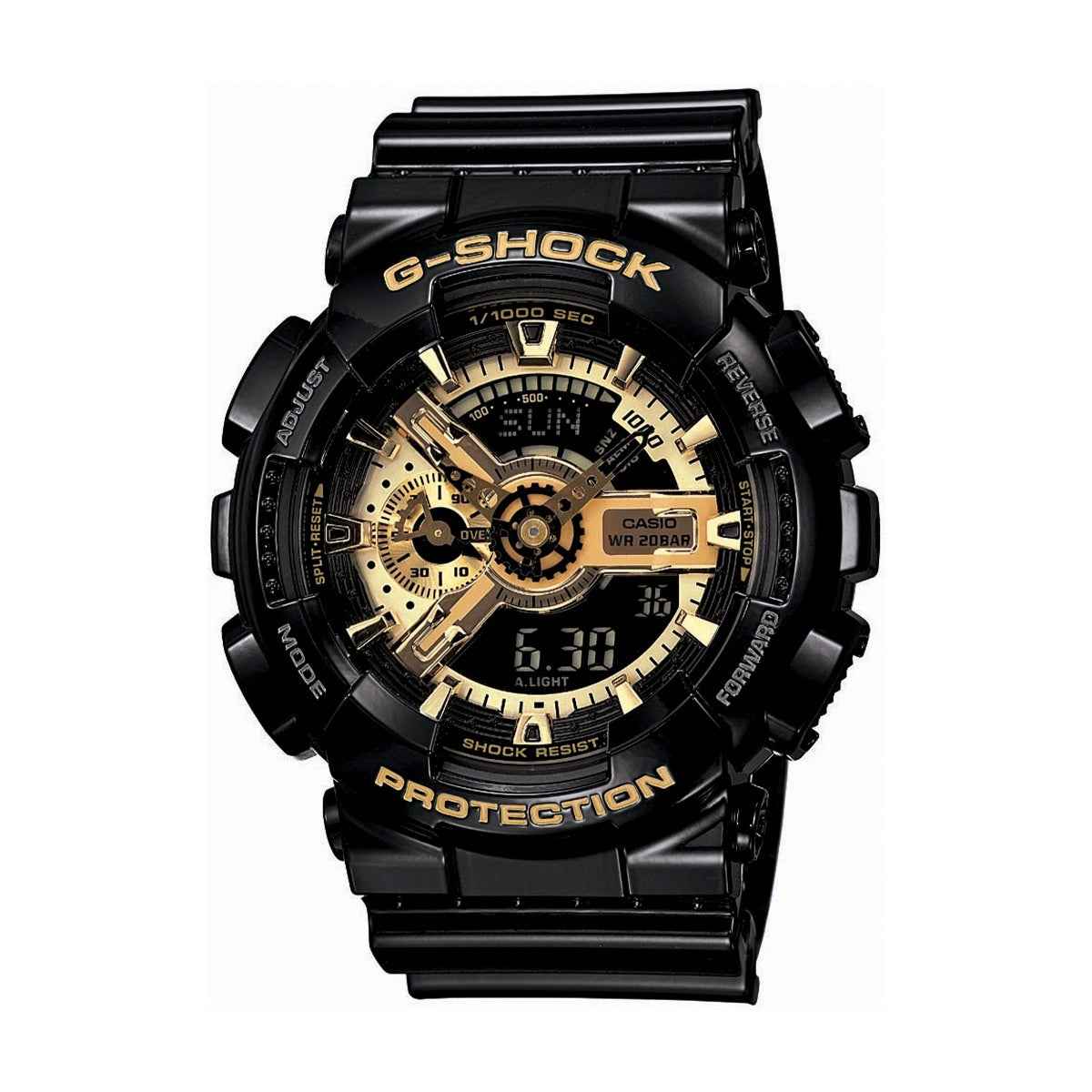 G-Shock Men's Extra Large Black and Gold Watch