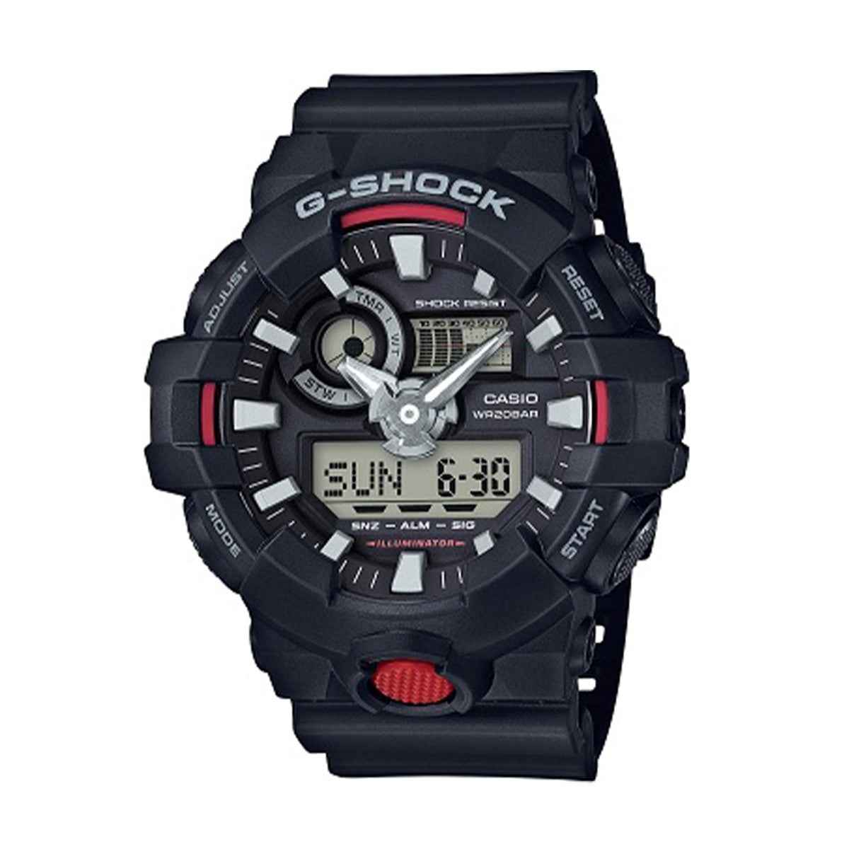 G-Shock Men's Illuminator Black and Red Watch