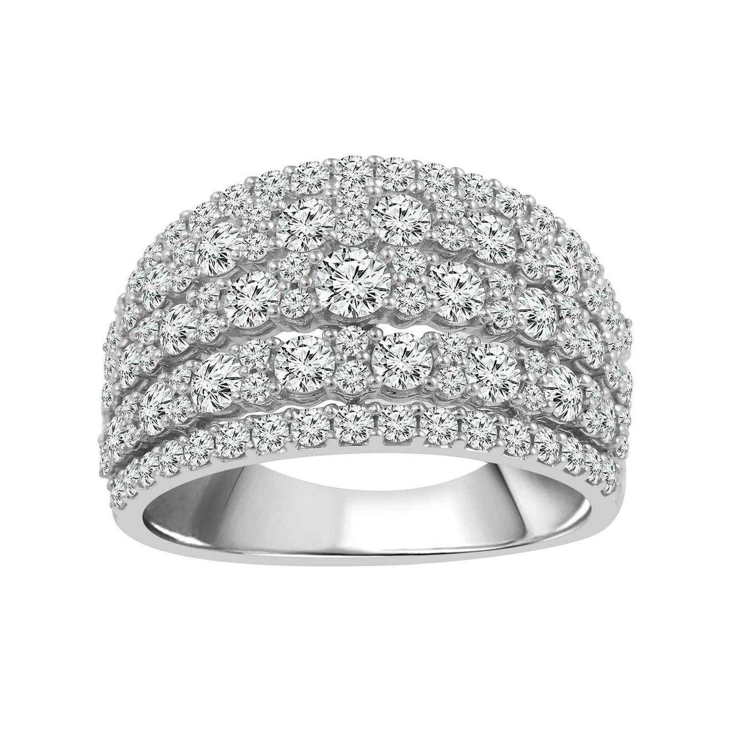 2 ct. tw. Round Diamond Anniversary Ring in 14K White Gold