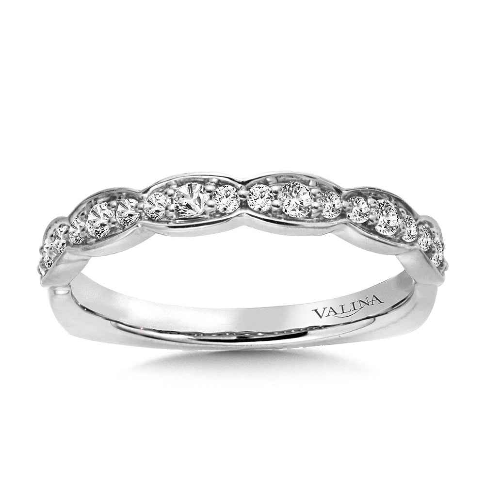Valina 1/4 ct. tw. Diamond Stackable Wedding Band in 14K White Gold