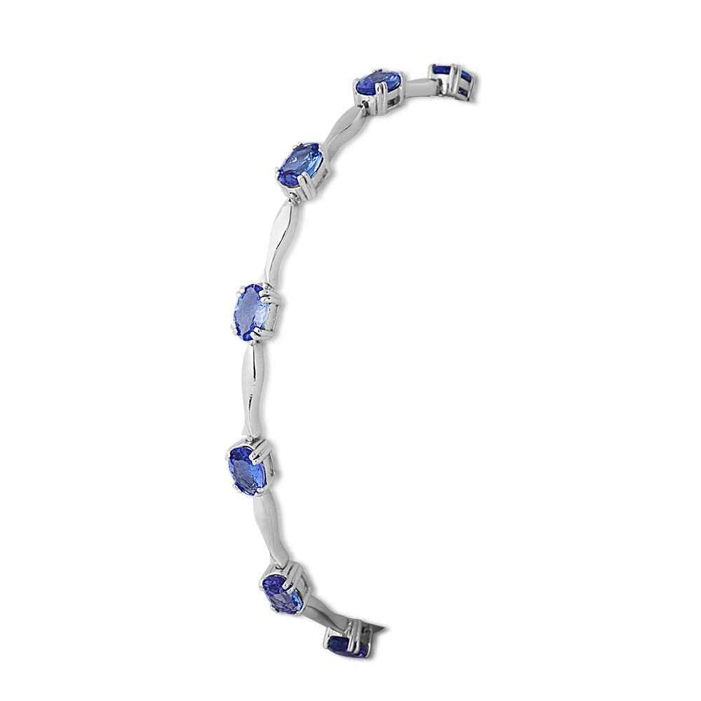 Ladies' Tanzanite Bracelet in Sterling Silver