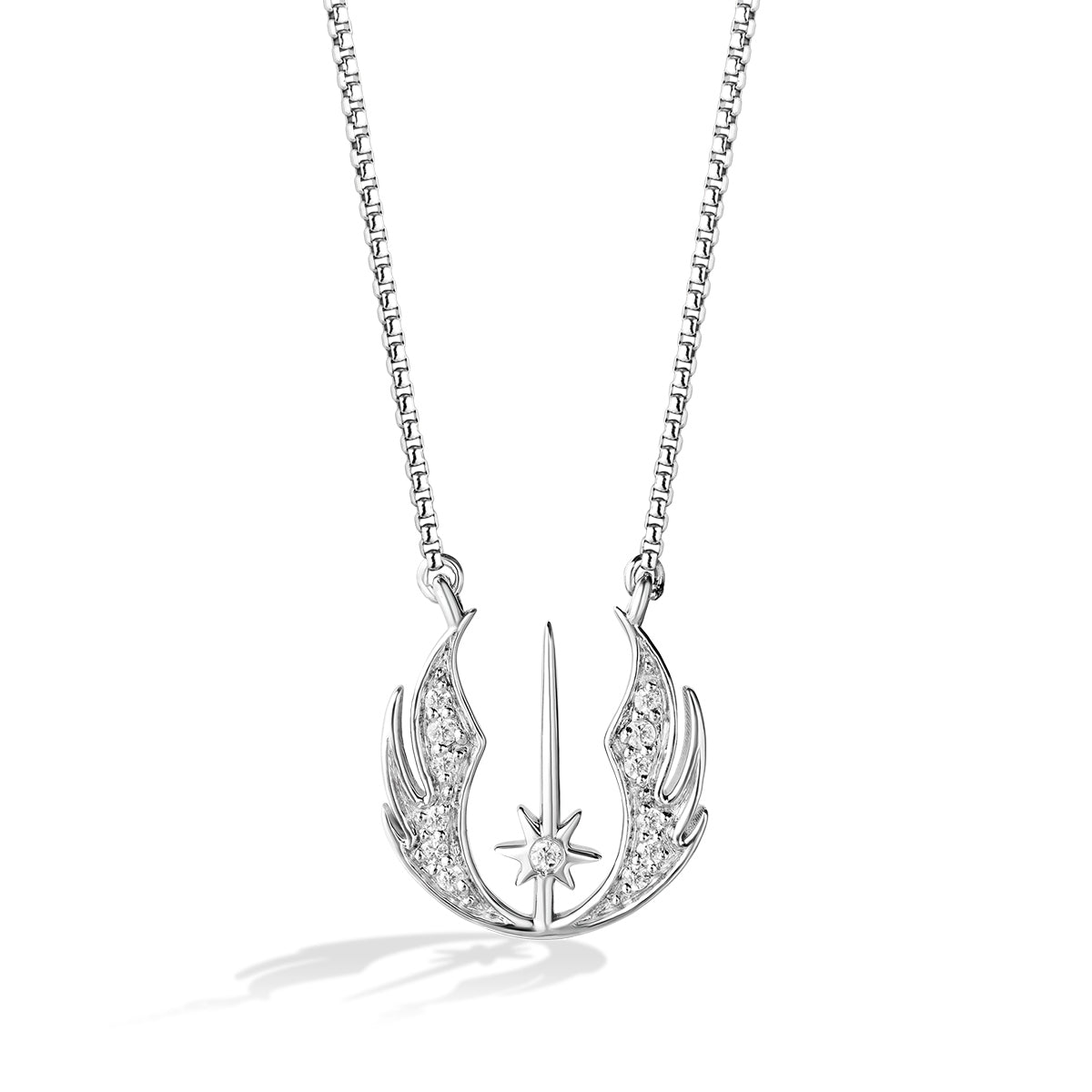 Star Wars The Jedi Order 1/10 ct. tw. Diamond Necklace in Sterling Silver