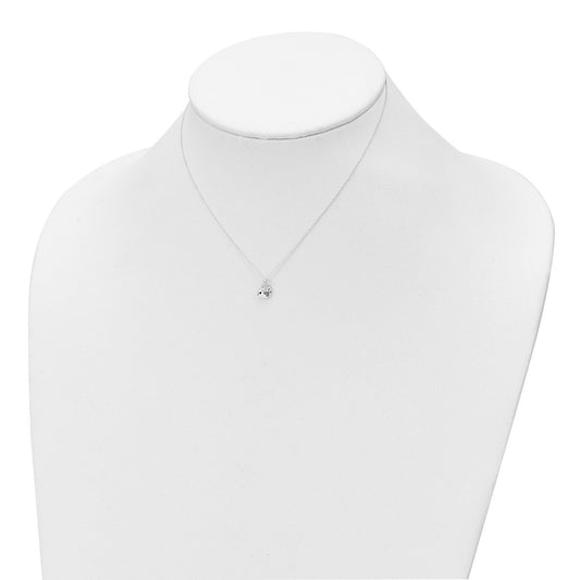 Children's Enamel Bird Pendant & Earring Set in Sterling Silver full view