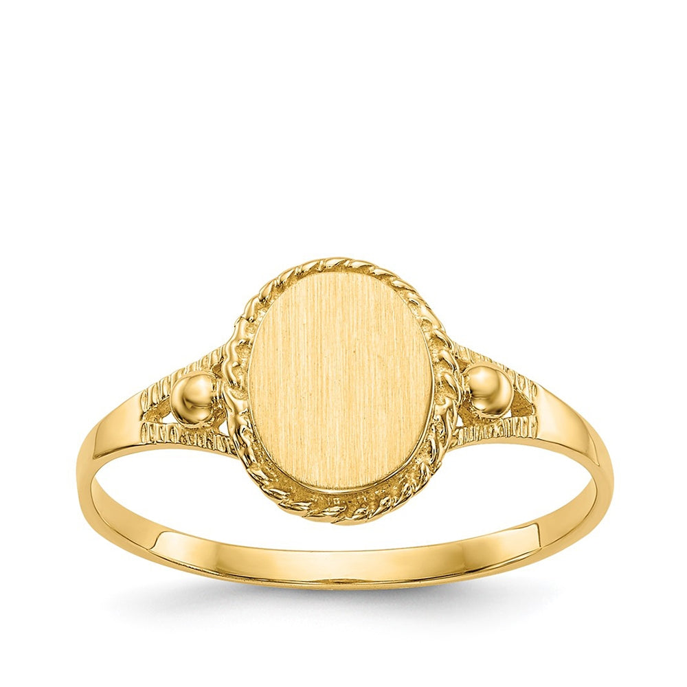 Children's Signet Ring in 14K Yellow Gold